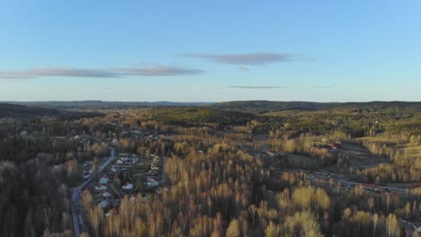 landscape view over bongbro, sweden