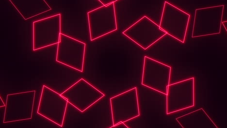 diamante llamativo intrincado patrón de luz de neón rojo