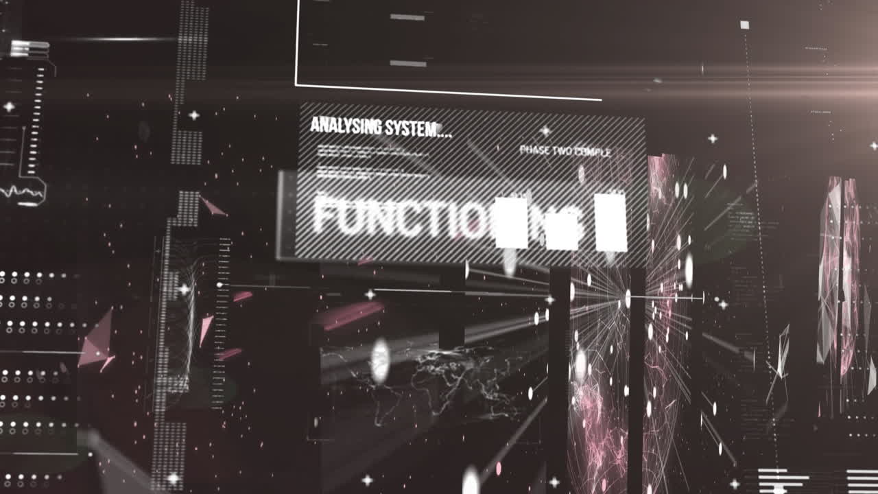 interfaz digital frente a un fondo negro