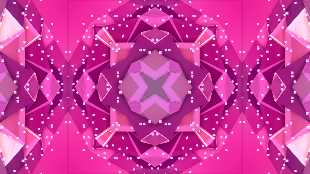 추상적인 간단한 3d 배경은 빨간색 보라색 그라디언트 색상으로, 현대적인 기하학적 배경이나 칼레도스코프 효과의 수학적 환경으로 낮은 폴리 스타일입니다.