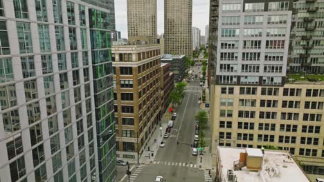 vista aérea del centro de chicago