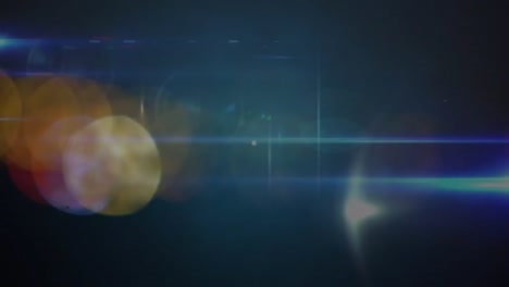 animación de la red de conexiones a través de luces bokeh en fondo oscuro