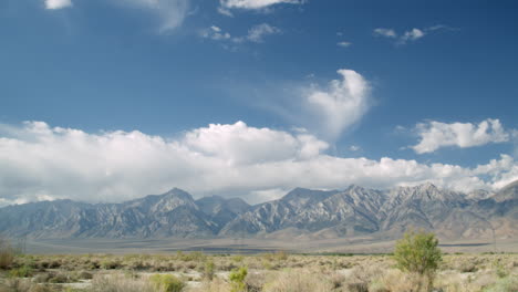 timelapse of clouds over california sierra mountains