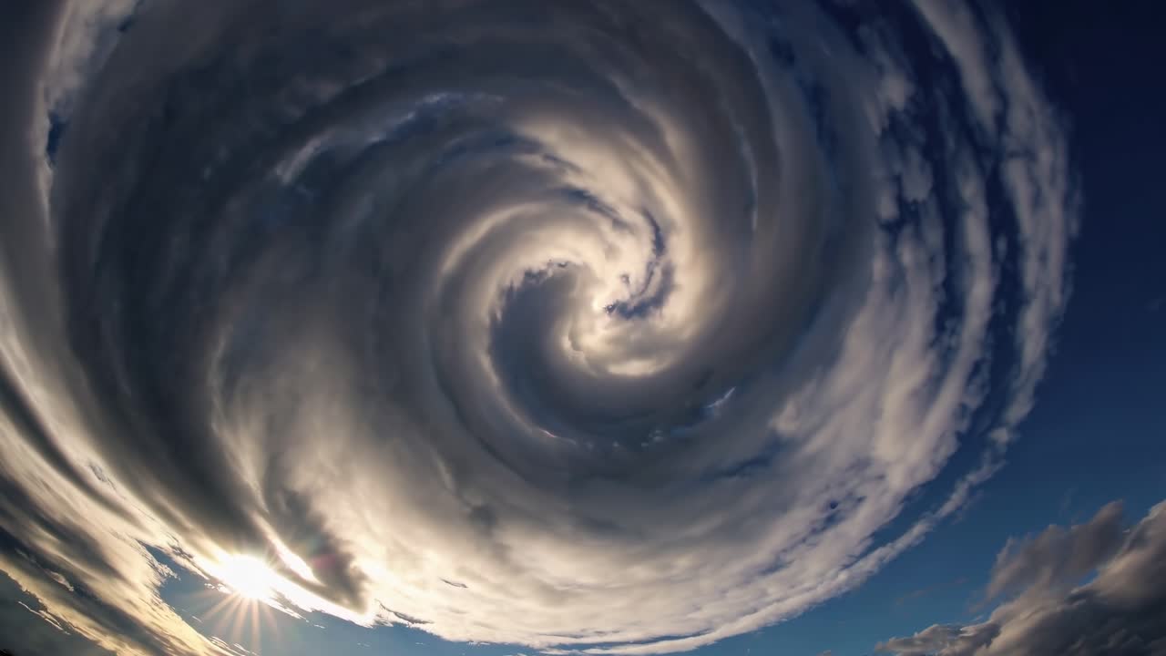 Swirling Clouds in the Sky