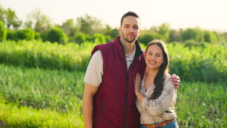 agriculture, farm and portrait of eco friendly