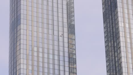 professional window cleaners at work