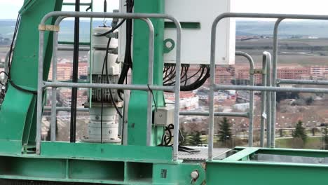 vista aérea de cerca de las máquinas de construcción