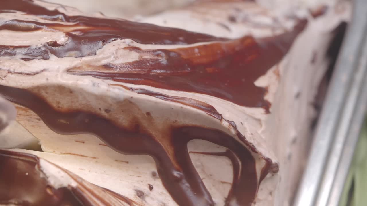 Chocolate Ice Cream Close-up