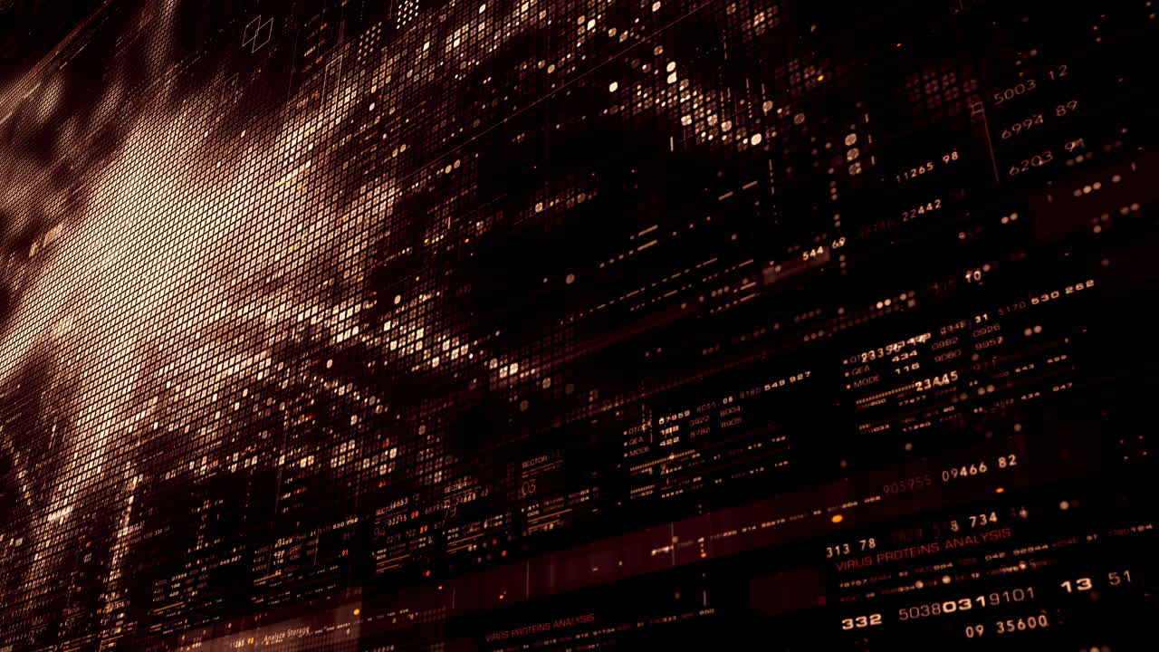 Abstract particle motion with vibrant colors, digital flowing particles, VR, futuristic sci-fi, tech innovation, and immersive cyber space background