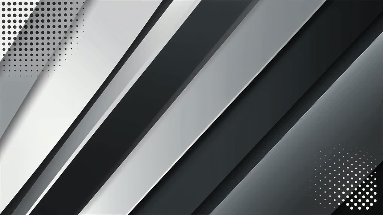 Abstract Dynamic Background with Moving Gray and Black Diagonal Stripes