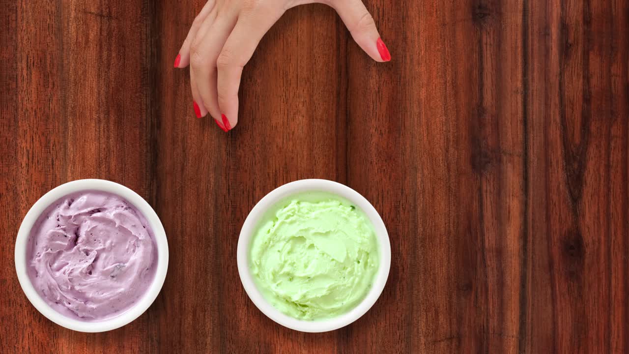 Offering ice creams