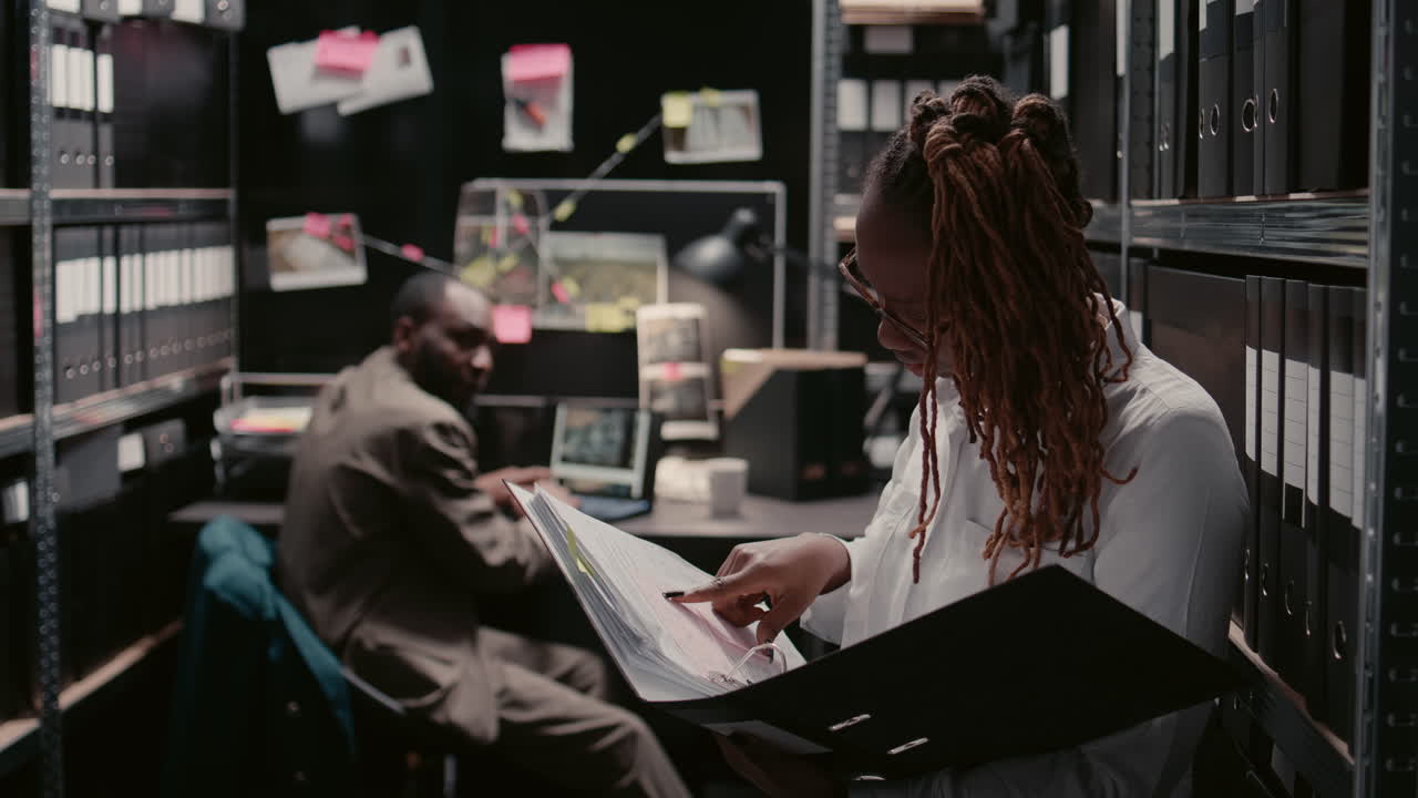 Detectives Working on a Crime Investigation