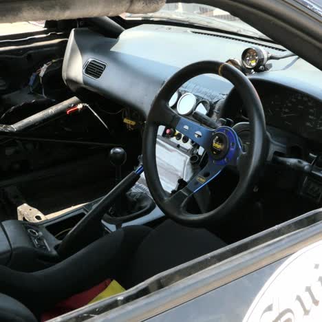 cabin of the drift car