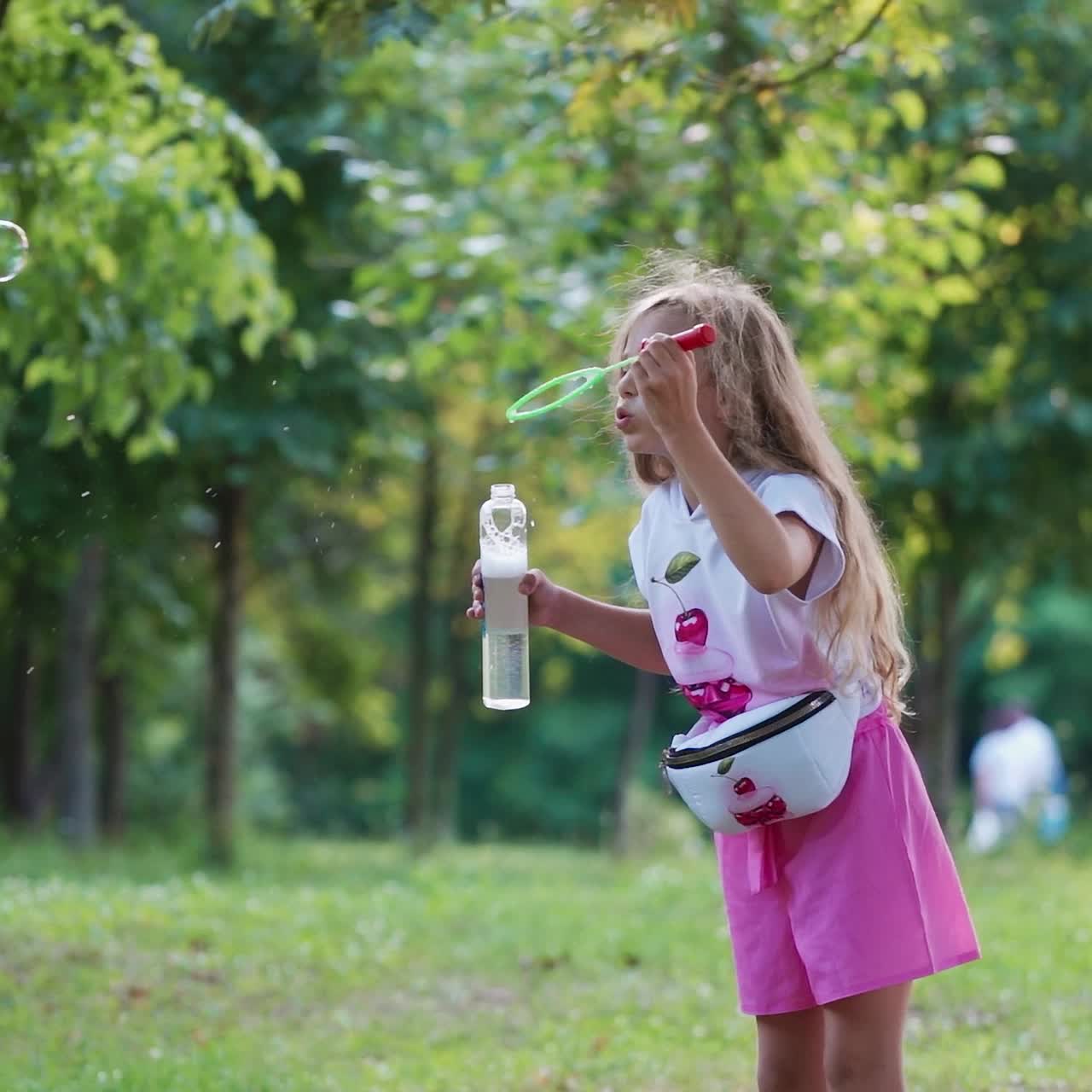 Girl playing outdoor