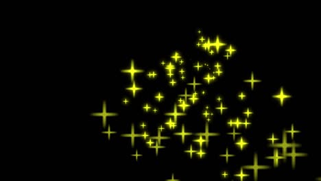 star rotation particle motion graphics