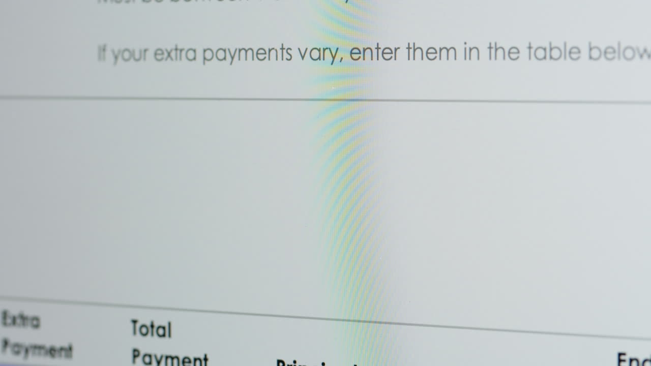 Scrolling Financial Data on a Computer Screen