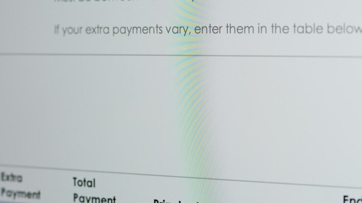Scrolling Financial Data on a Computer Screen