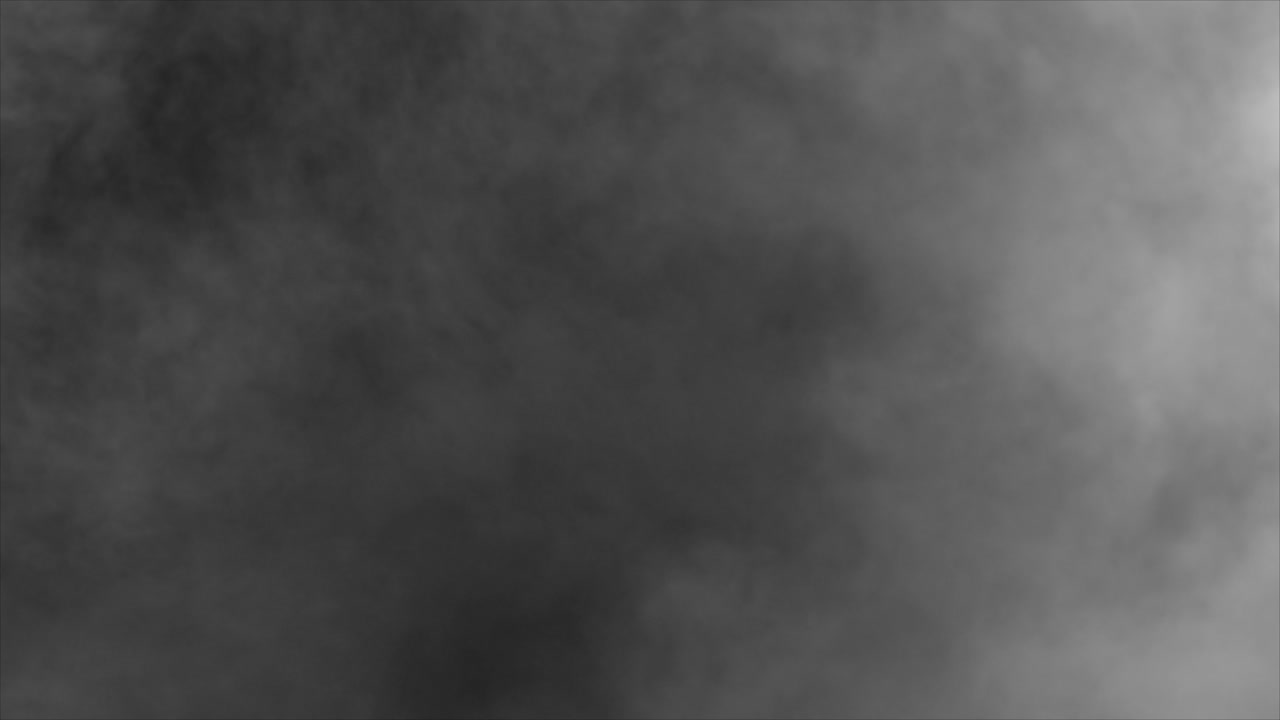Thick white fog or smoke wall moves from left completely engulfing the screen. Ideal for transitions, reveals, or full screen atmospheric effects on black