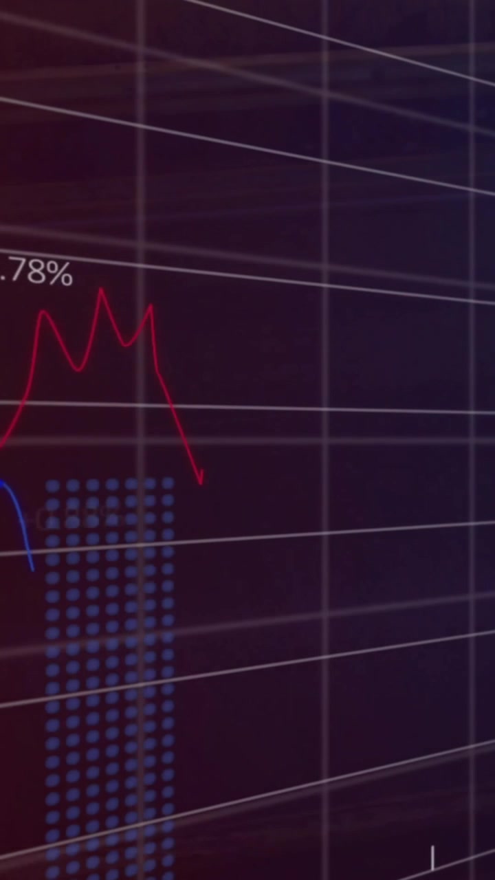 Animation of financial data processing over grid