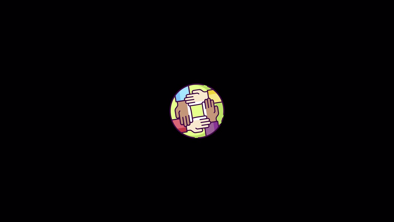 Mutual help Icon Animation Alpha