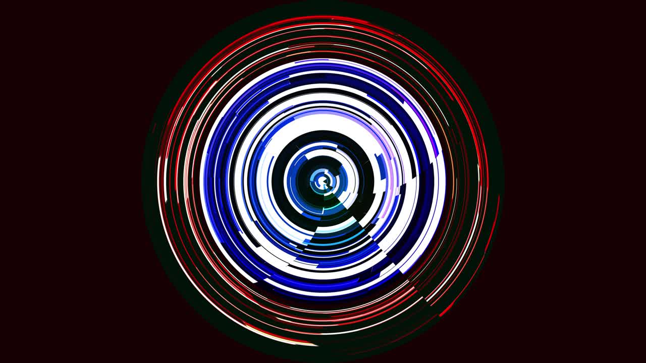 Abstract futuristic digital glitch tech glow circle background