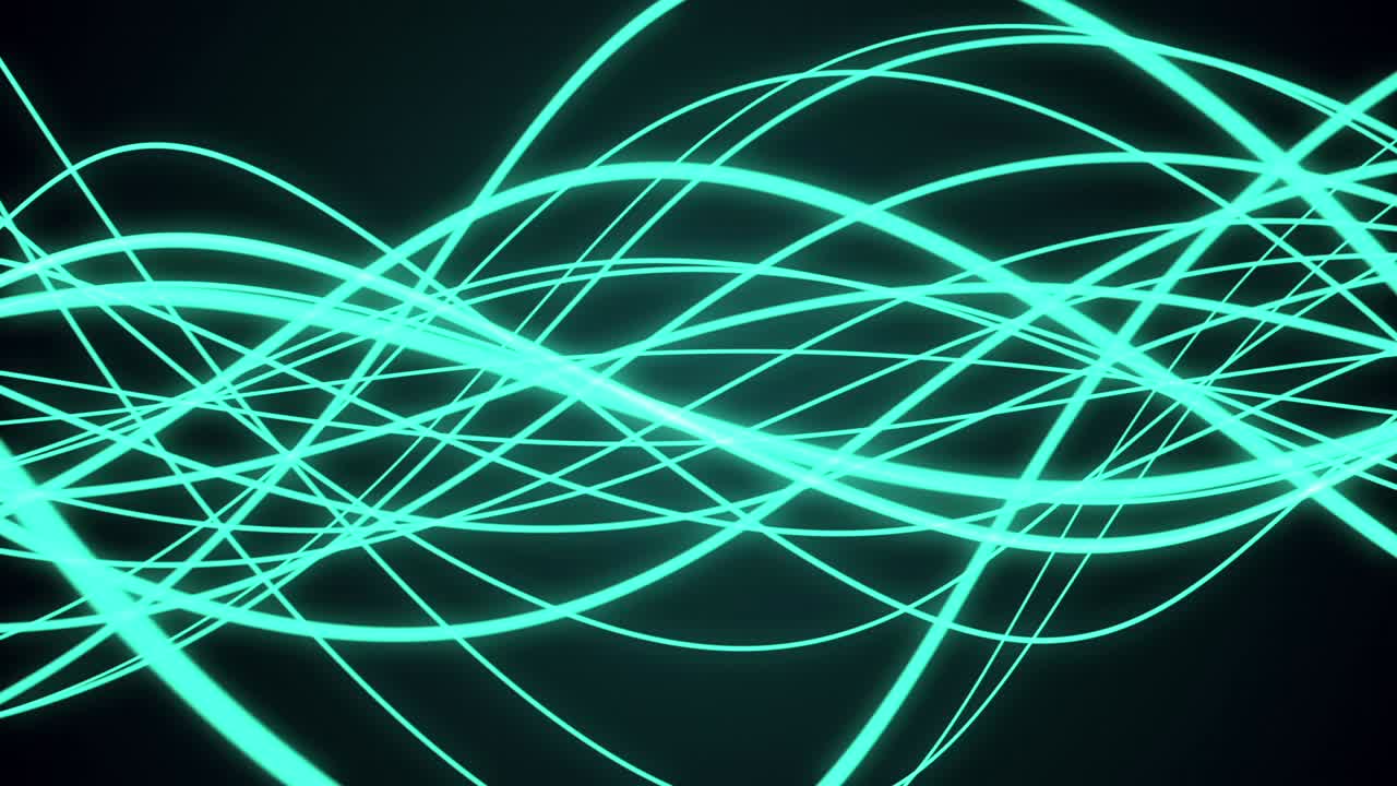 추상적인 네온 선