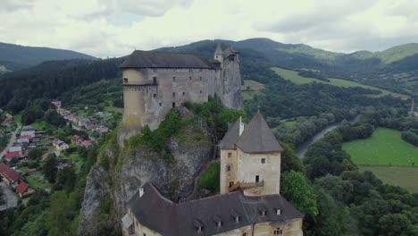 spis castle, slovakia - aerial view