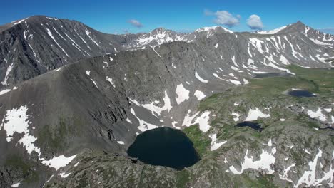 Aerial-View-of-Mohawk-Lake,-Mayflower-Trailhead,-Breckenridge