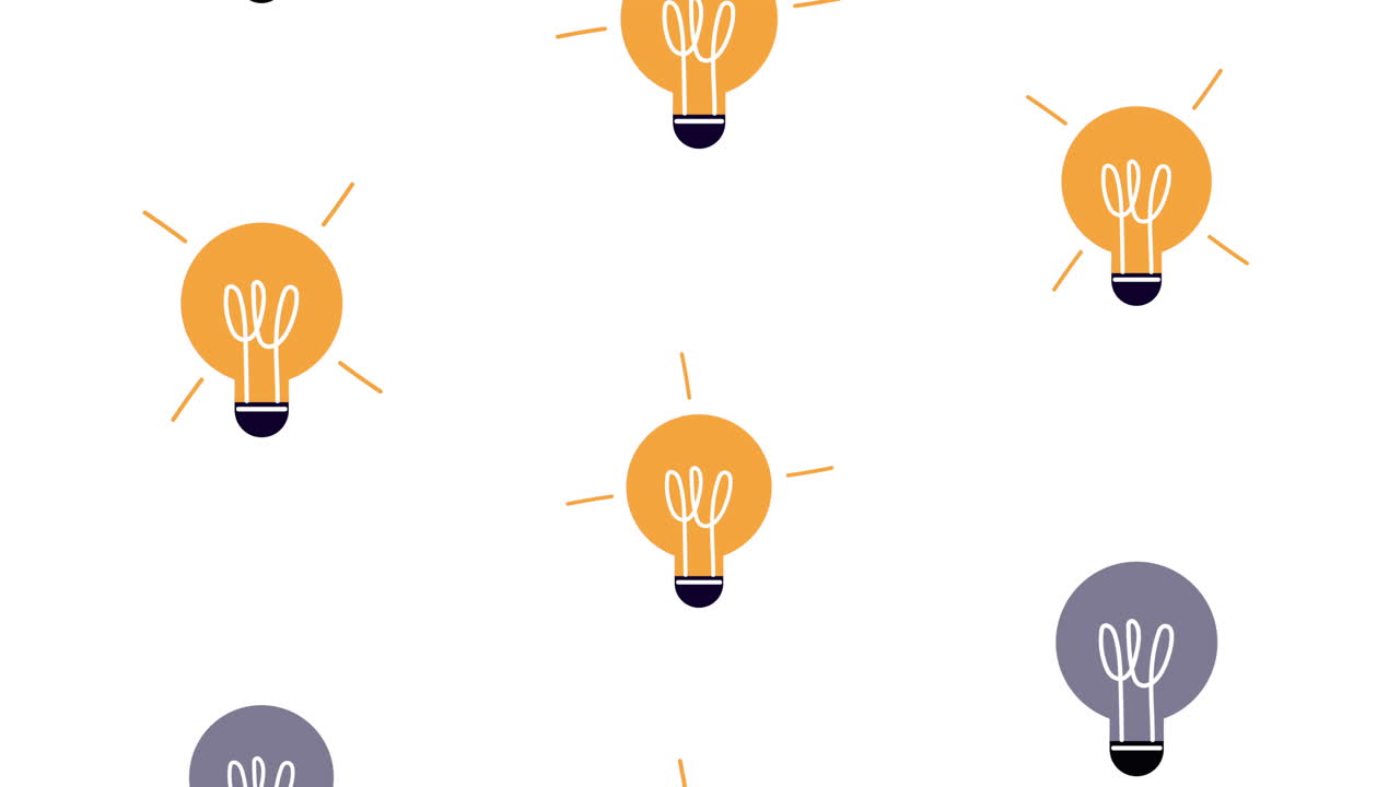 animación del patrón de energía de las bombillas