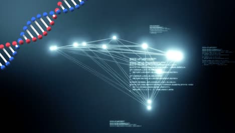 Animation-of-a-DNA-strand-rotating-with-network-of-connections-in-the-background