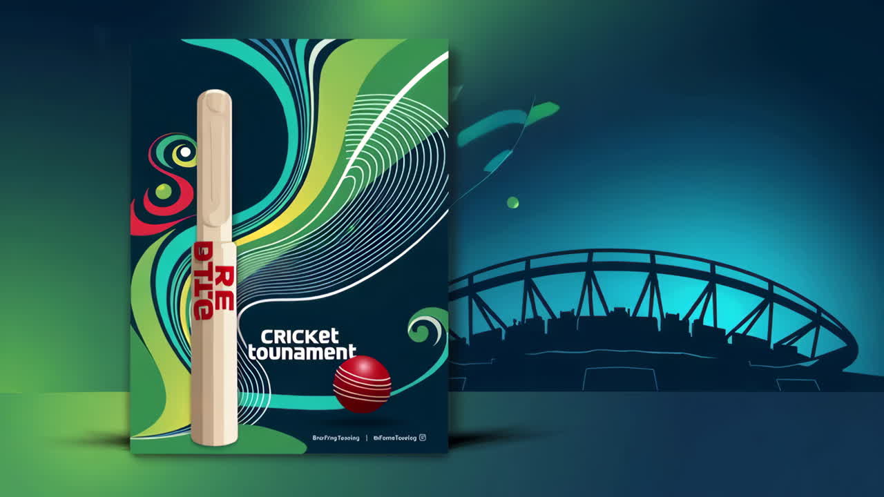 Cricket Tournament Poster Design