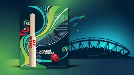 cricket tournament poster design