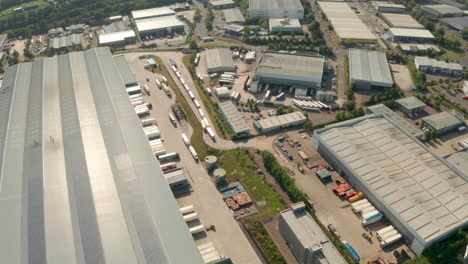 Aerial-slider-shot-over-Warehouse-district-UK