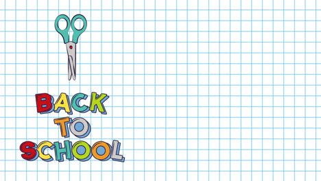 back to school video animation