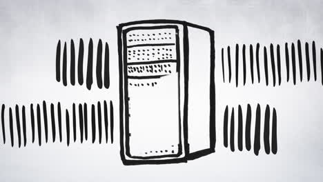 drawing of a cpu