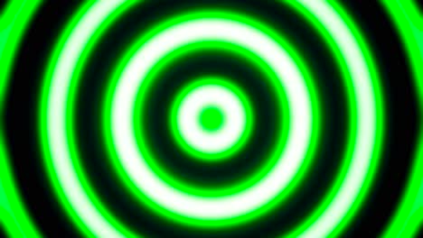 abstract green neon circles