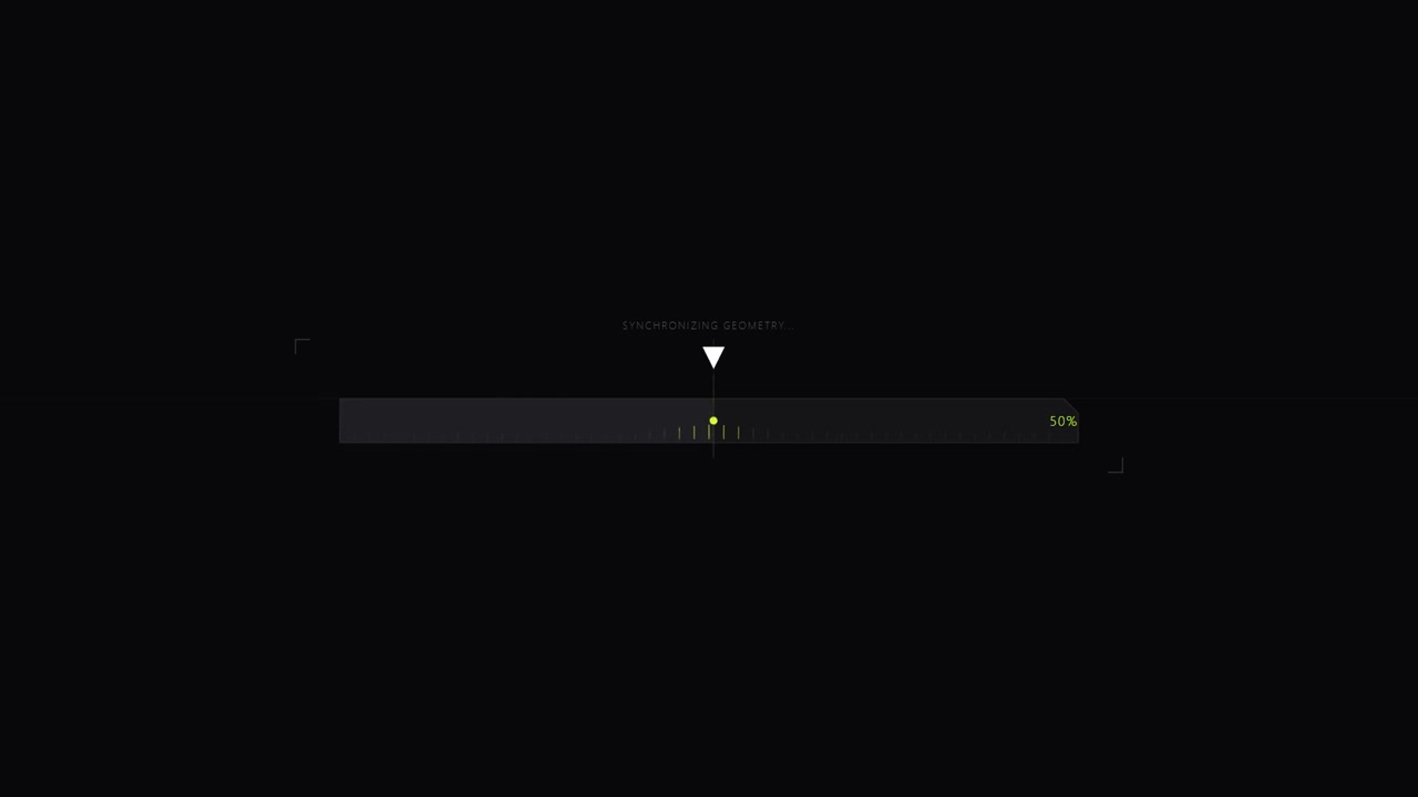 Digital Loading Progress Bar with Technical Status Text