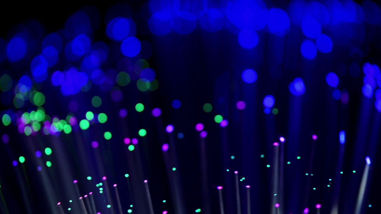 Optisk fiber. Abstrakte lys ude af fokus