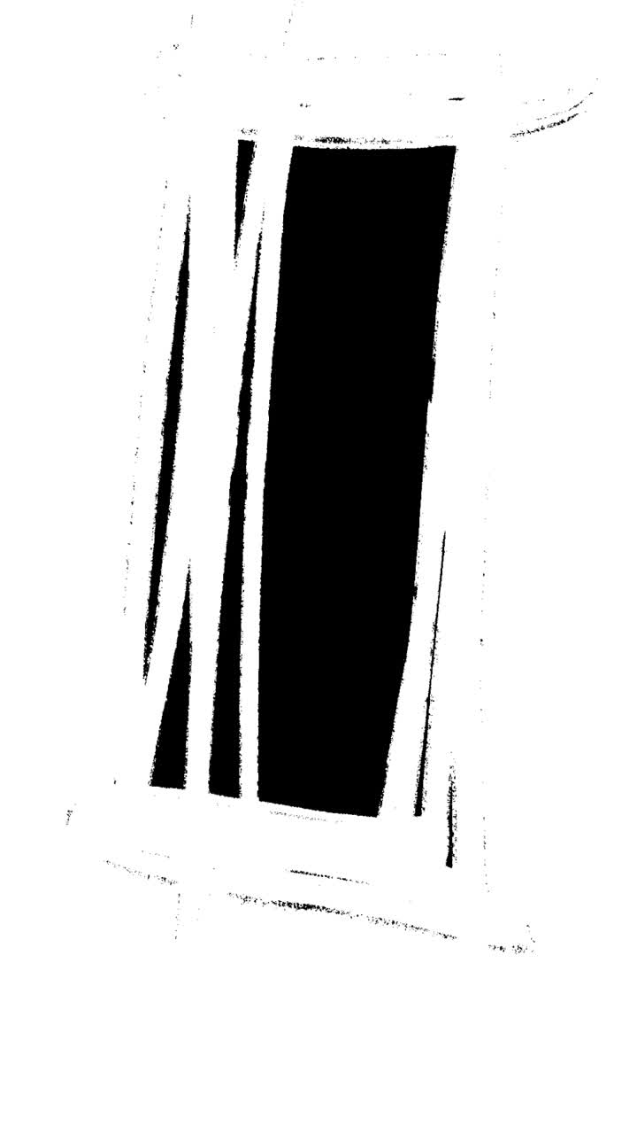 Dynamic White Brush Stroke Reveal Animation on Black Background