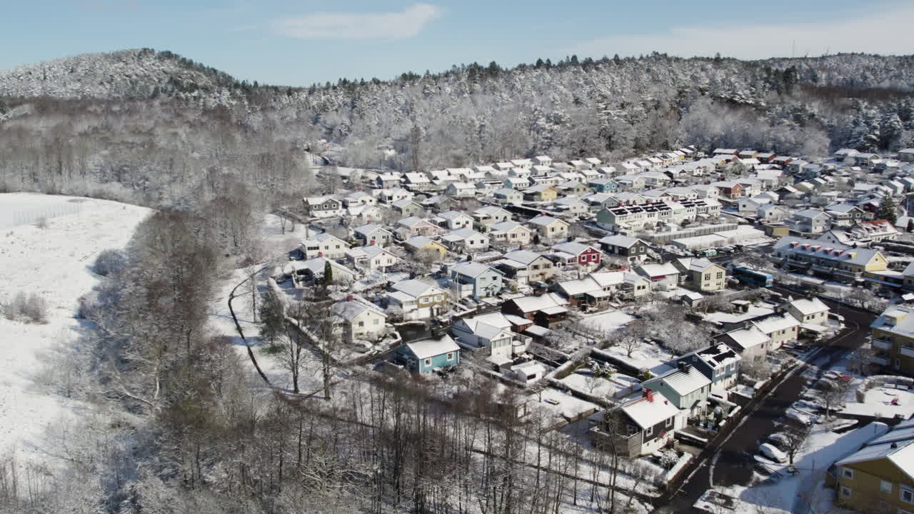 이릭 노르 주거 빌라 지역 눈으로 인 교외 공동체, 공중
