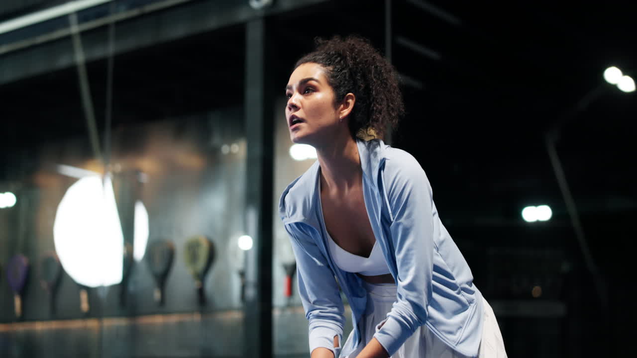 Woman exercising in the gym
