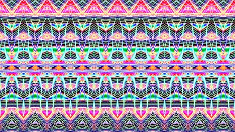 formas de rayas animadas con luz brillante de colores
