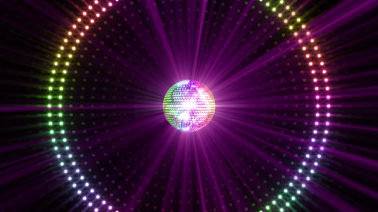 bola de espejo disco luces club de baile fiesta brillo de fondo