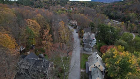 aerial view of sunapee, new hampshire usa