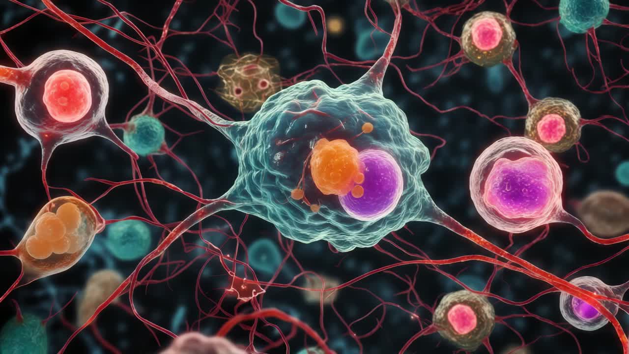 뇌세포와 종양의 현미경 관측