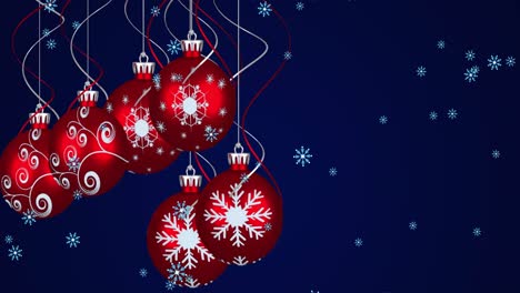 Animation-Von-Weihnachtsdekorationen-Mit-Roten-Kugeln-Und-Fallendem-Schnee