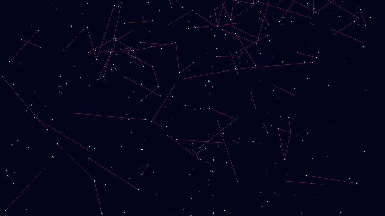 Stunning night sky stars connected in constellation pattern