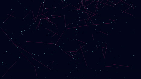 stunning night sky stars connected in constellation pattern