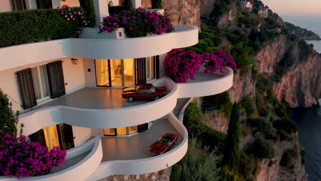 luxury cliffside villa with ocean views