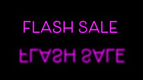 roze neon flash verkoop tekst